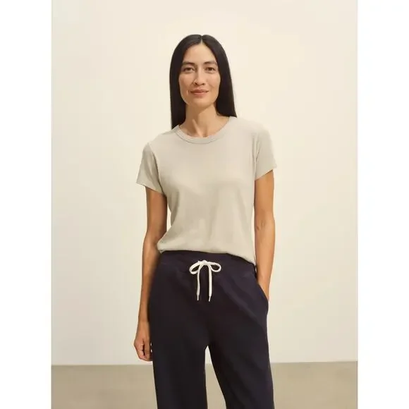 Buck Mason Women's Cloud Jersey Wool Blend Slim Fit Made In USA Top Tee T-Shirt - Picture 3 of 6